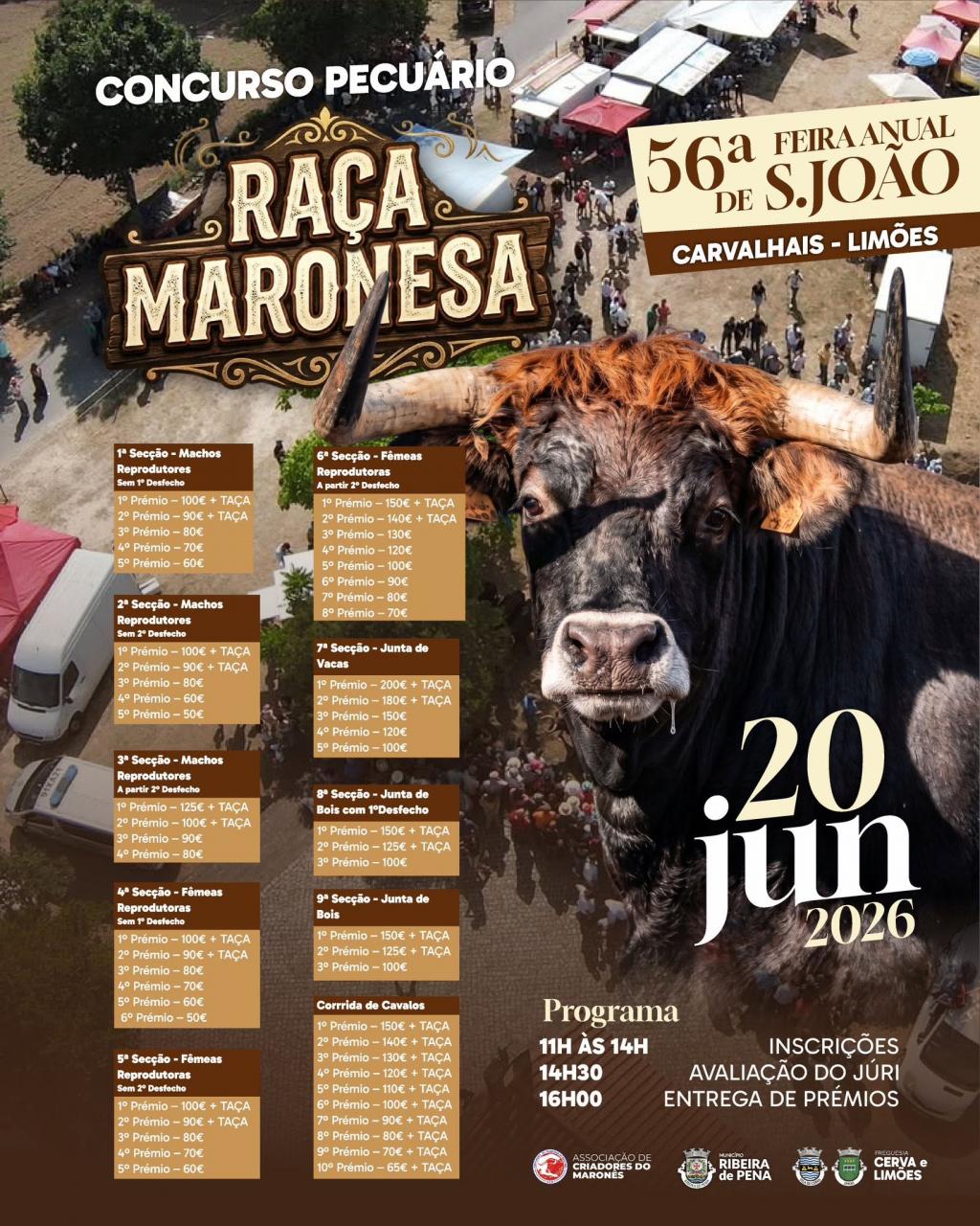 Concurso Pecu&aacute;rio de Maron&ecirc;s 2026